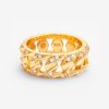 Rings | JWL-RNG Rings 8Mm Iced Cuban Ring - Gold