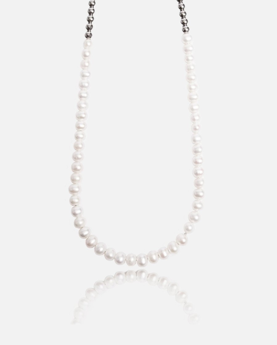 Pearl Necklaces & Bracelets | cernucci Pearl Necklaces & Bracelets 6Mm Pearl U0026 Ball Necklace