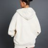 Hoodies & Sweatshirts | CLO-TOP-HS-HOOD Hoodies & Sweatshirts Oversized Zip Hoodie - Cream