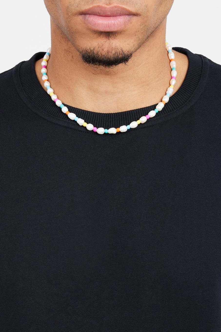 Pearl Necklaces & Bracelets | cernucci Pearl Necklaces & Bracelets 6Mm Colourful Bead U0026 Freshwater Pearl Necklace