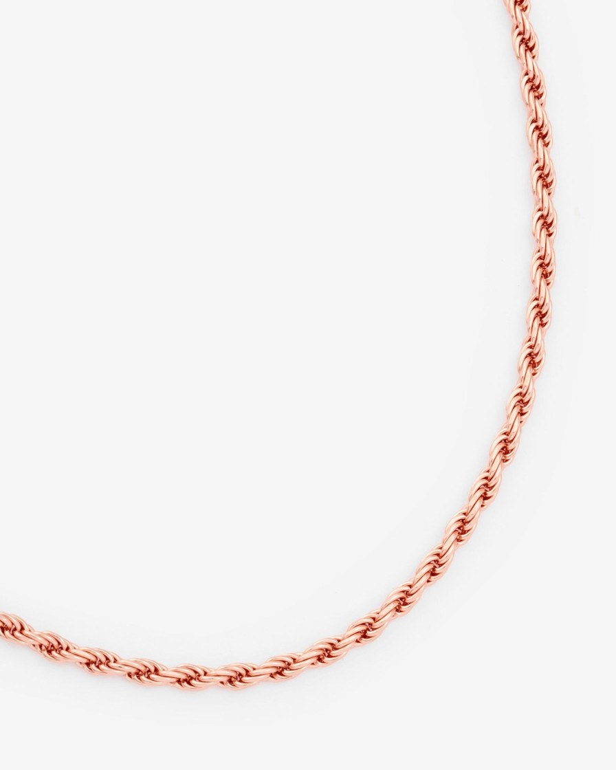 Chains | JWL-CHN Chains 925 3Mm Rope Chain - Rose Gold