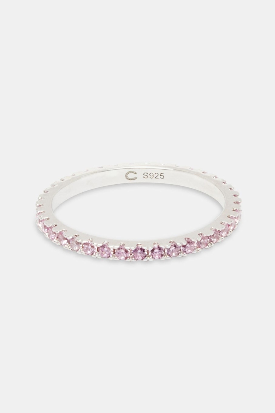 Rings | cernucci Rings Womens 2Mm 925 Pink Cz Tennis Ring