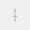 Cross Jewellery | cernucci Cross Jewellery 18Mm Micro Polished Cross Pendant