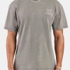 T-Shirts & Vests | cernucci T-Shirts & Vests Oversized Washed Cernucci Text T-Shirt - Grey