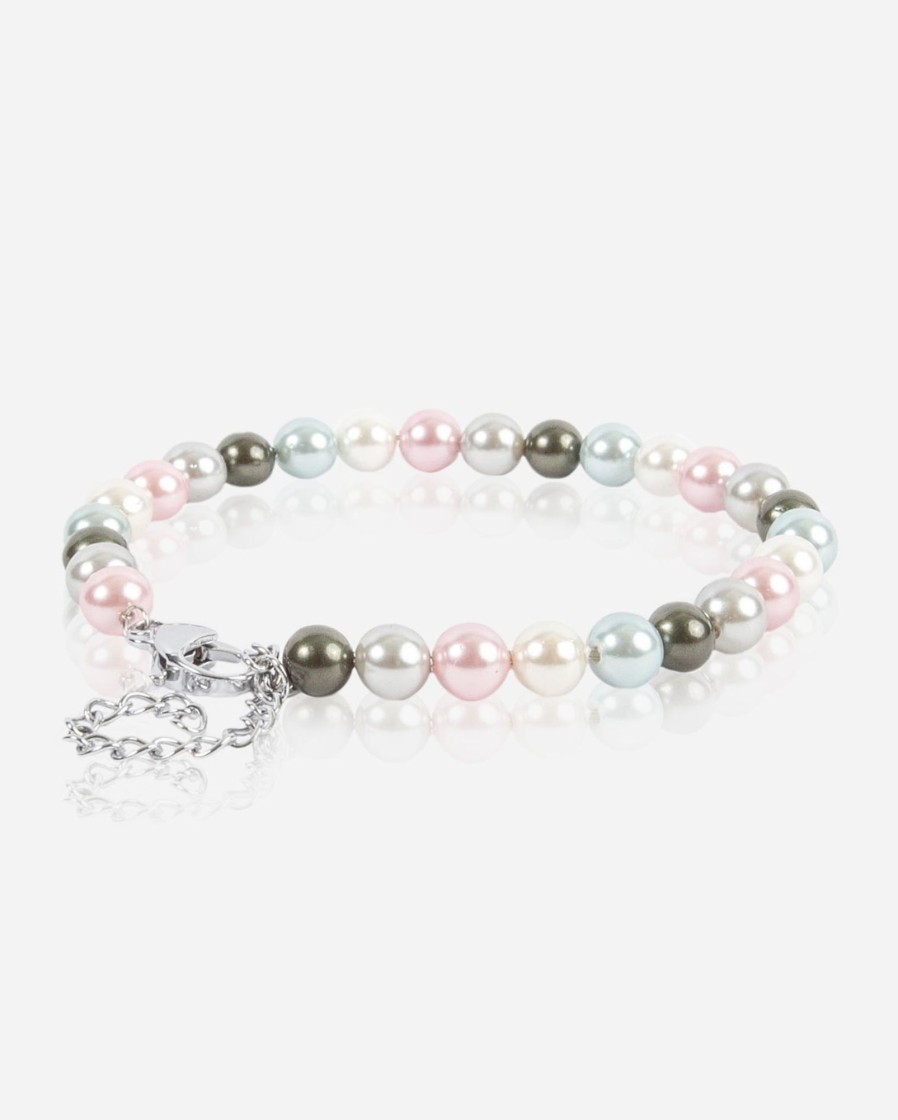 Pearls | JWL-BRA-PRL Pearls 6Mm Pearl Bracelet - Pink Multi