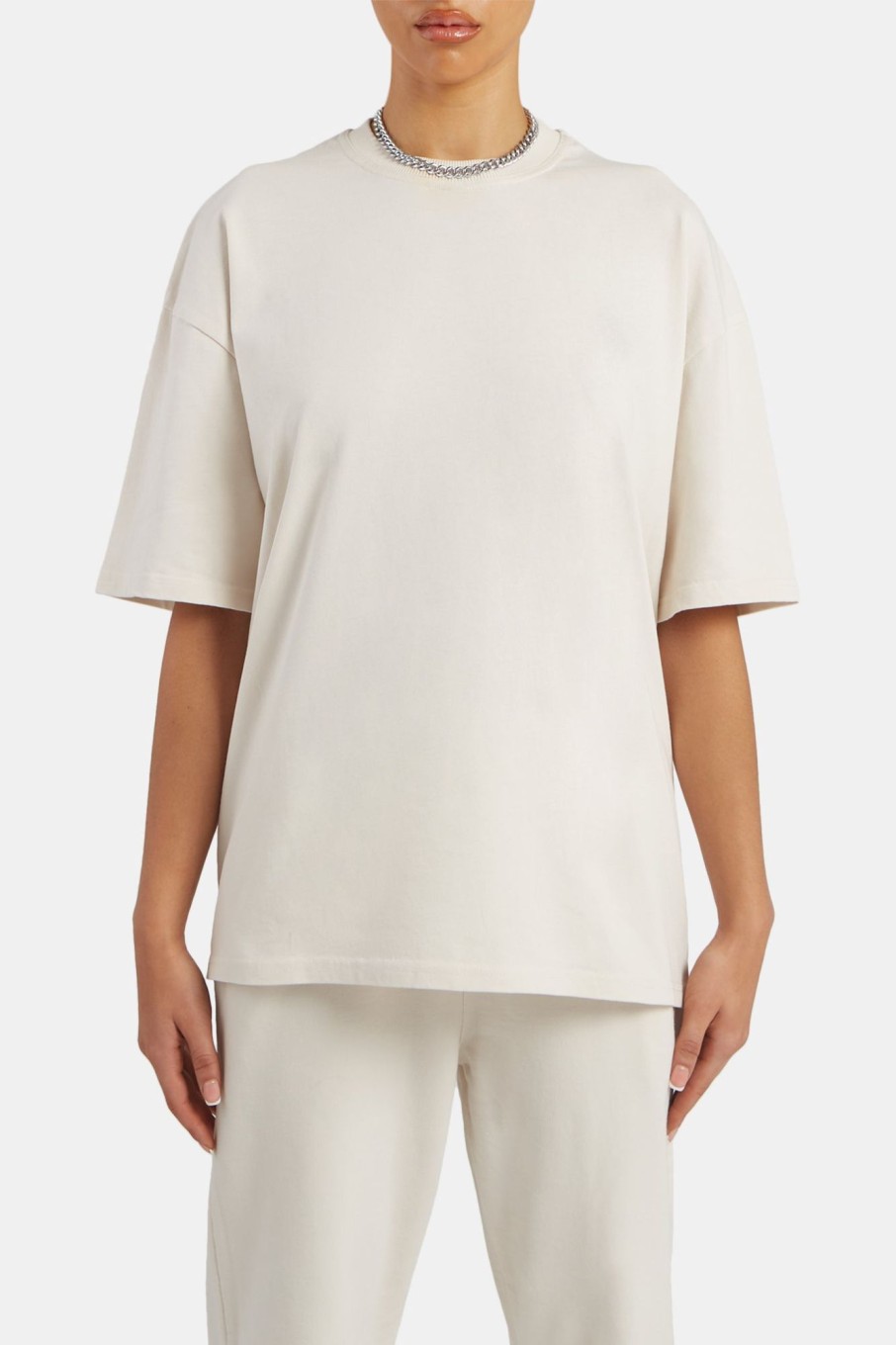 T-Shirts & Tops | CLO-TOP-TEE T-Shirts & Tops Ladies Oversized T-Shirt - Oat