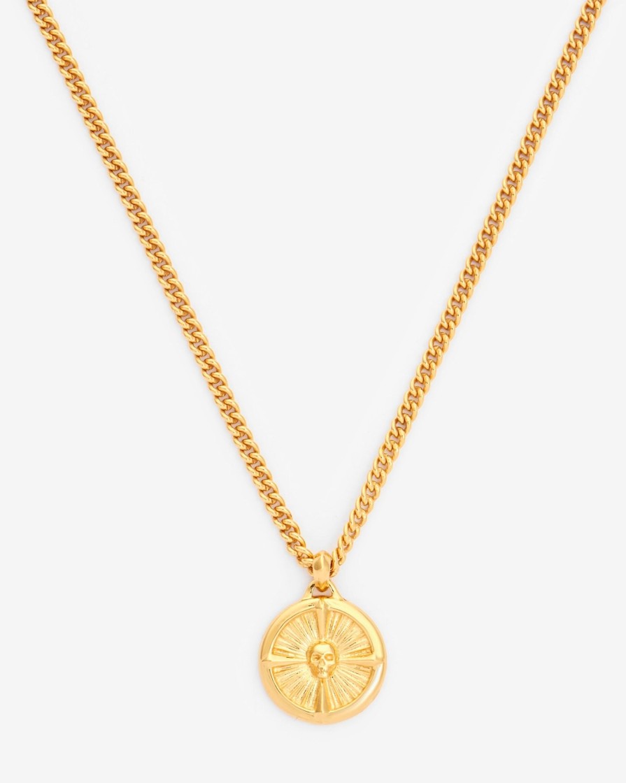 Necklaces | cernucci Necklaces Disc Necklace - Gold