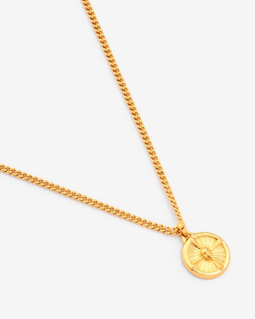 Necklaces | cernucci Necklaces Disc Necklace - Gold