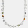 Cross Jewellery | cernucci Cross Jewellery Multi Gemstone U0026 Cross Chain - White