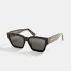 Accessories | CLO-ACC Accessories Beseled Chunky Square Acetate Frame Sunglasses - Black