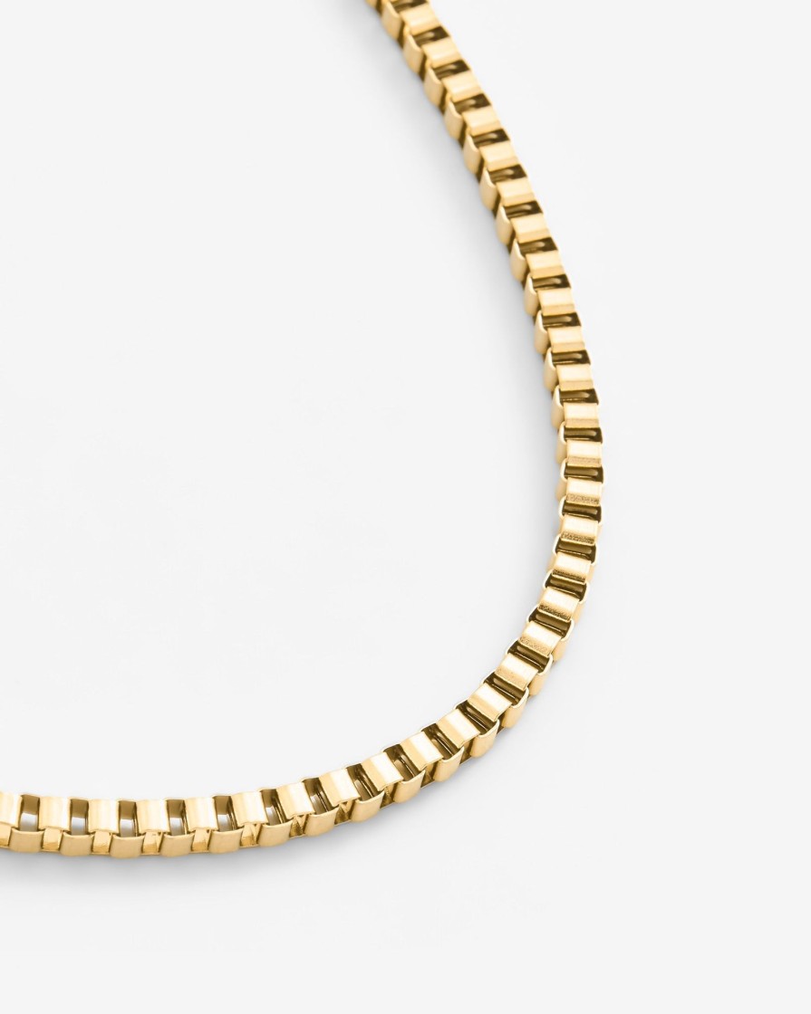 Chains | JWL-CHN Chains 3Mm Box Chain - Gold