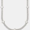 Iced Jewellery | cernucci Iced Jewellery Iced Motif Cuban Chain - White