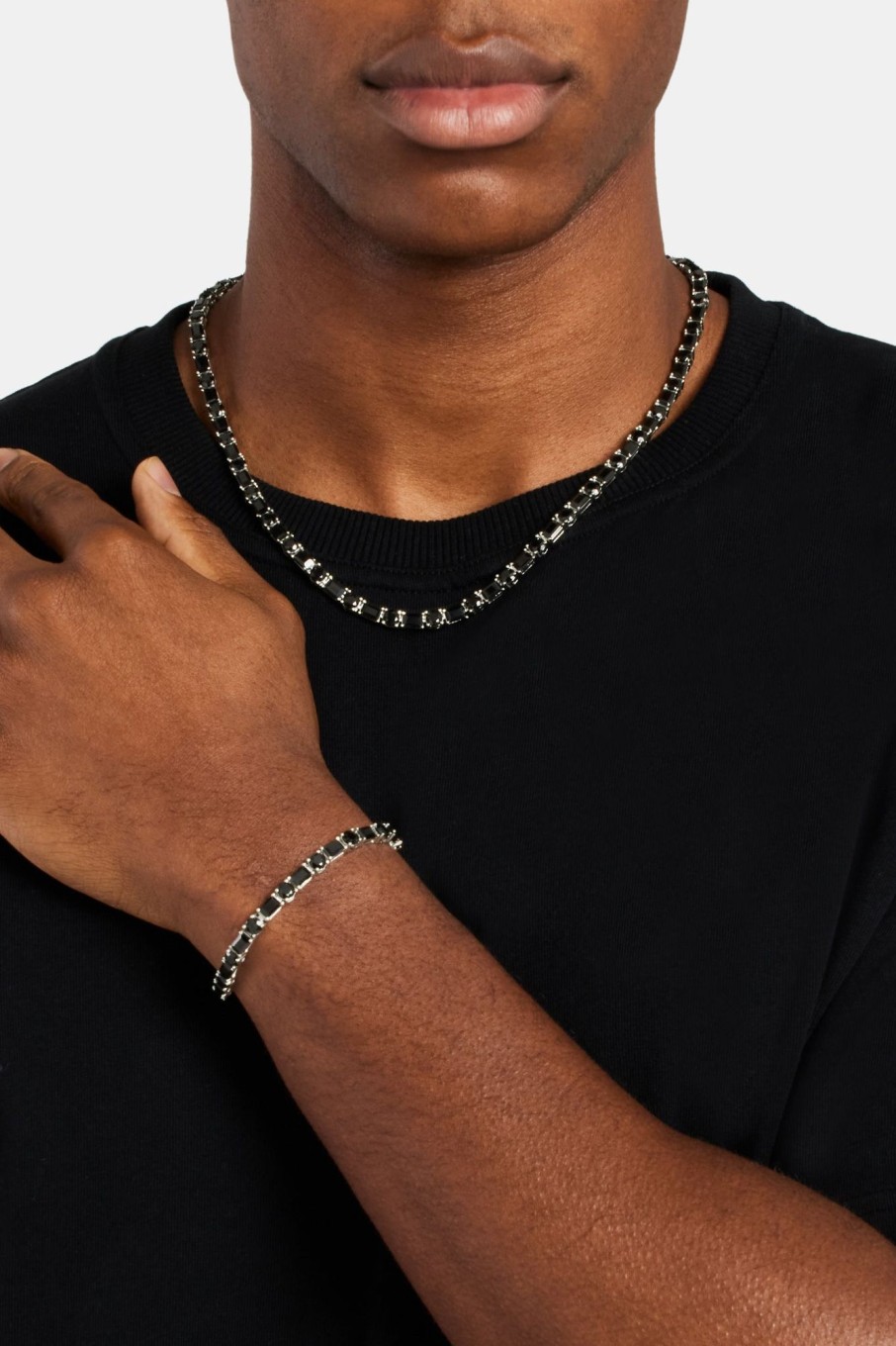 Bracelets & Bangles | cernucci Bracelets & Bangles Round U0026 Rectangular Tennis Bracelet - Black