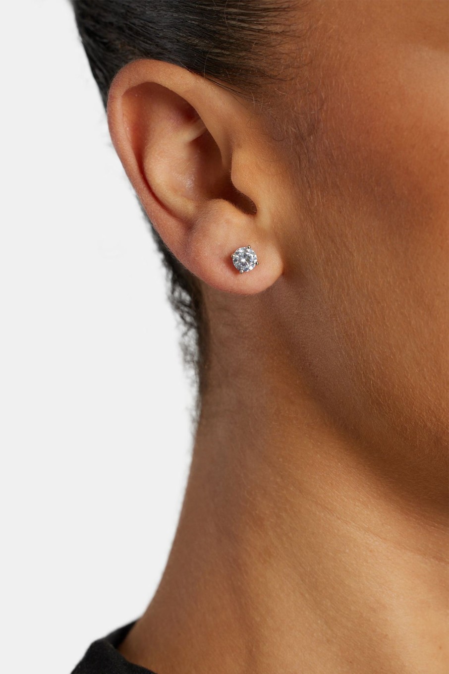 Iced Jewellery | JWL-EAR Iced Jewellery Womens 6Mm Round Cut Stud Earrings