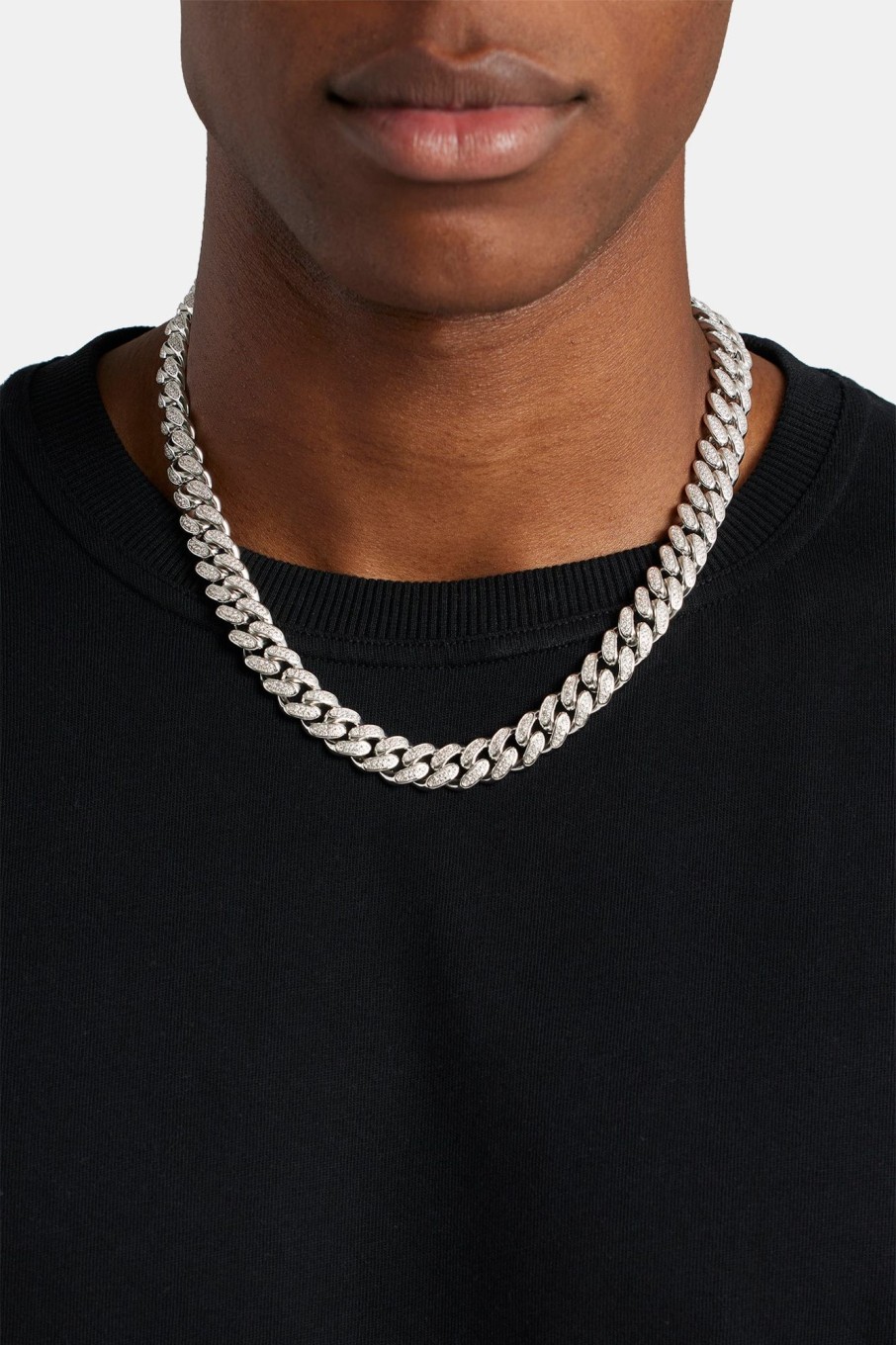 Iced Jewellery | JWL-CHN Iced Jewellery 12Mm Iced Cuban Link Chain