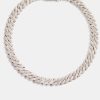 Iced Jewellery | JWL-CHN Iced Jewellery Womens 10Mm Iced Prong Cuban Choker