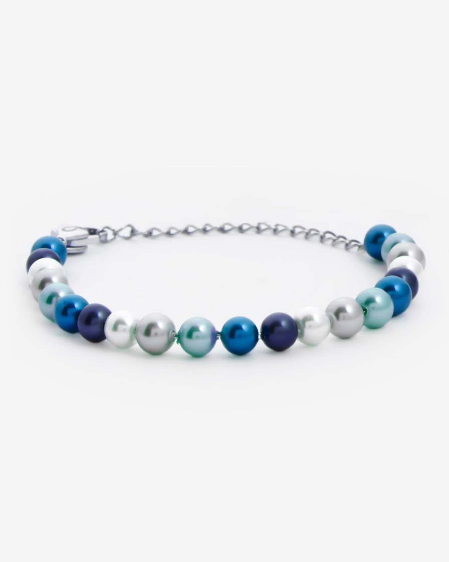 Pearls | JWL-BRA-PRL Pearls 6Mm Pearl Bracelet - Blue Multi