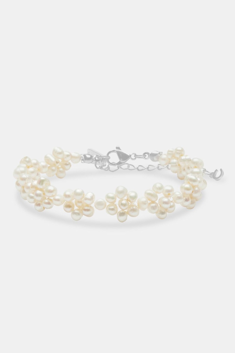 Pearl Necklaces & Bracelets | cernucci Pearl Necklaces & Bracelets Freshwater Pearl Flower Bracelet - White