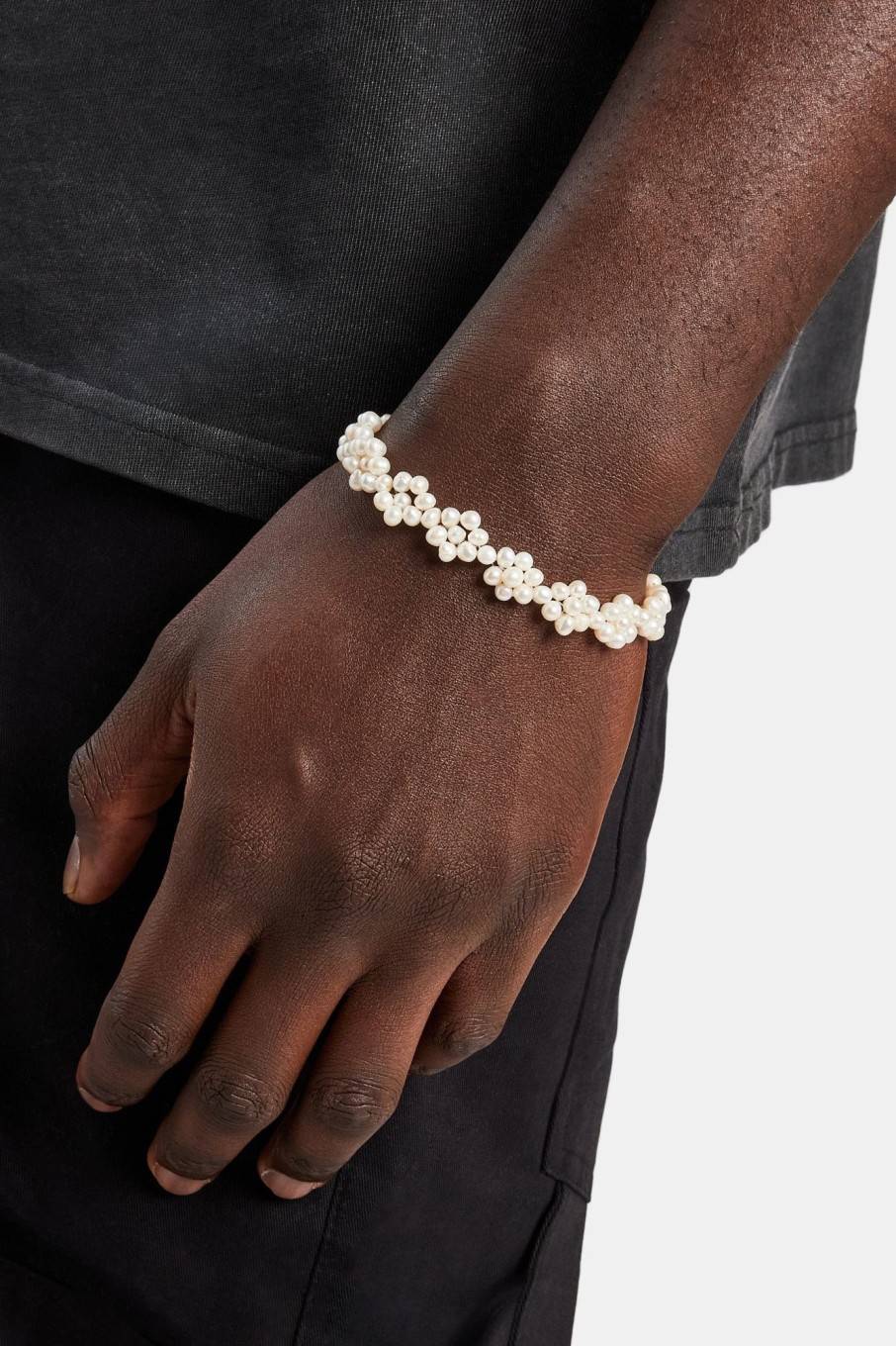 Pearl Necklaces & Bracelets | cernucci Pearl Necklaces & Bracelets Freshwater Pearl Flower Bracelet - White