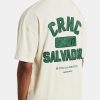 T-Shirts & Vests | cernucci T-Shirts & Vests Crnc Back Applique Varsity T-Shirt - Ecru