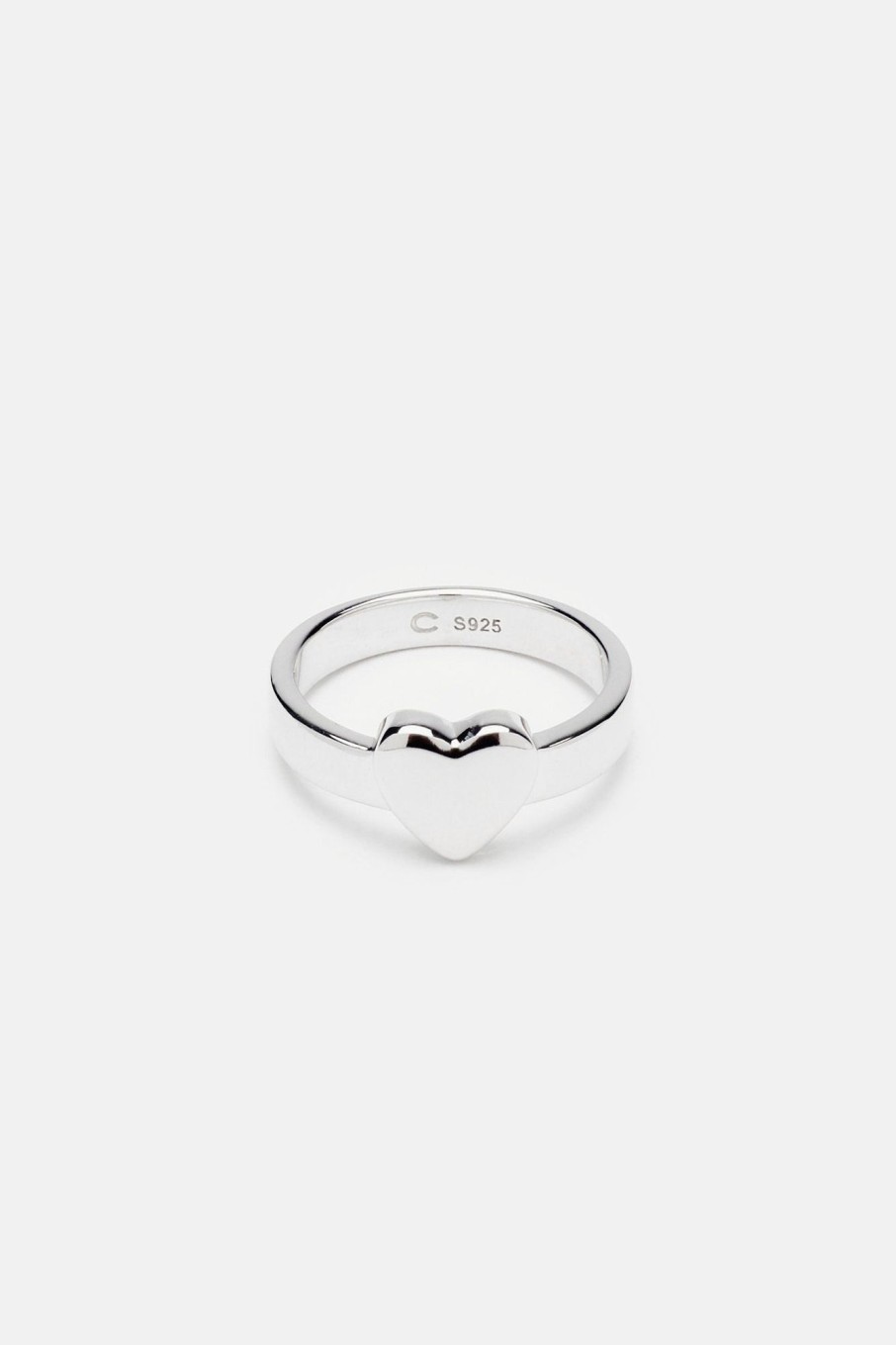 Rings | JWL-RNG Rings Polished Heart Ring - White