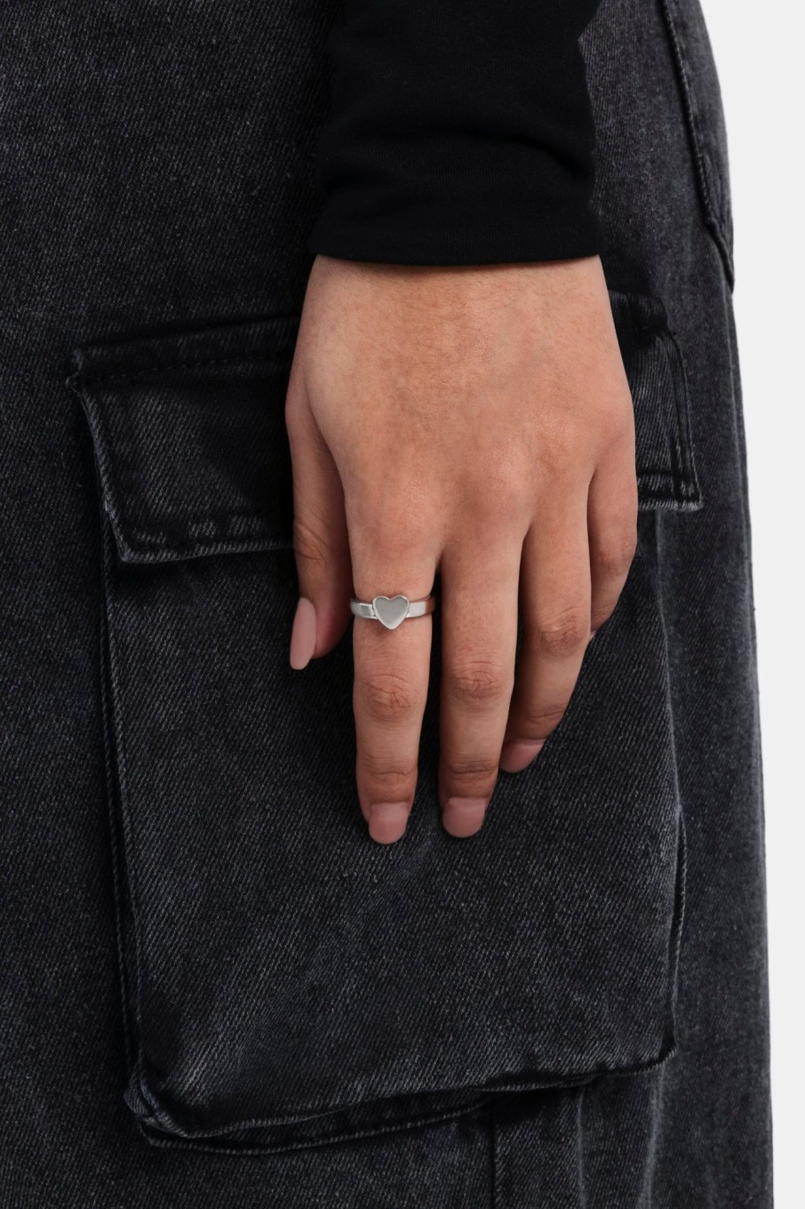 Rings | JWL-RNG Rings Polished Heart Ring - White