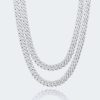 Jewellery Sets | cernucci Jewellery Sets 14Mm Prong Link Chain Bundle