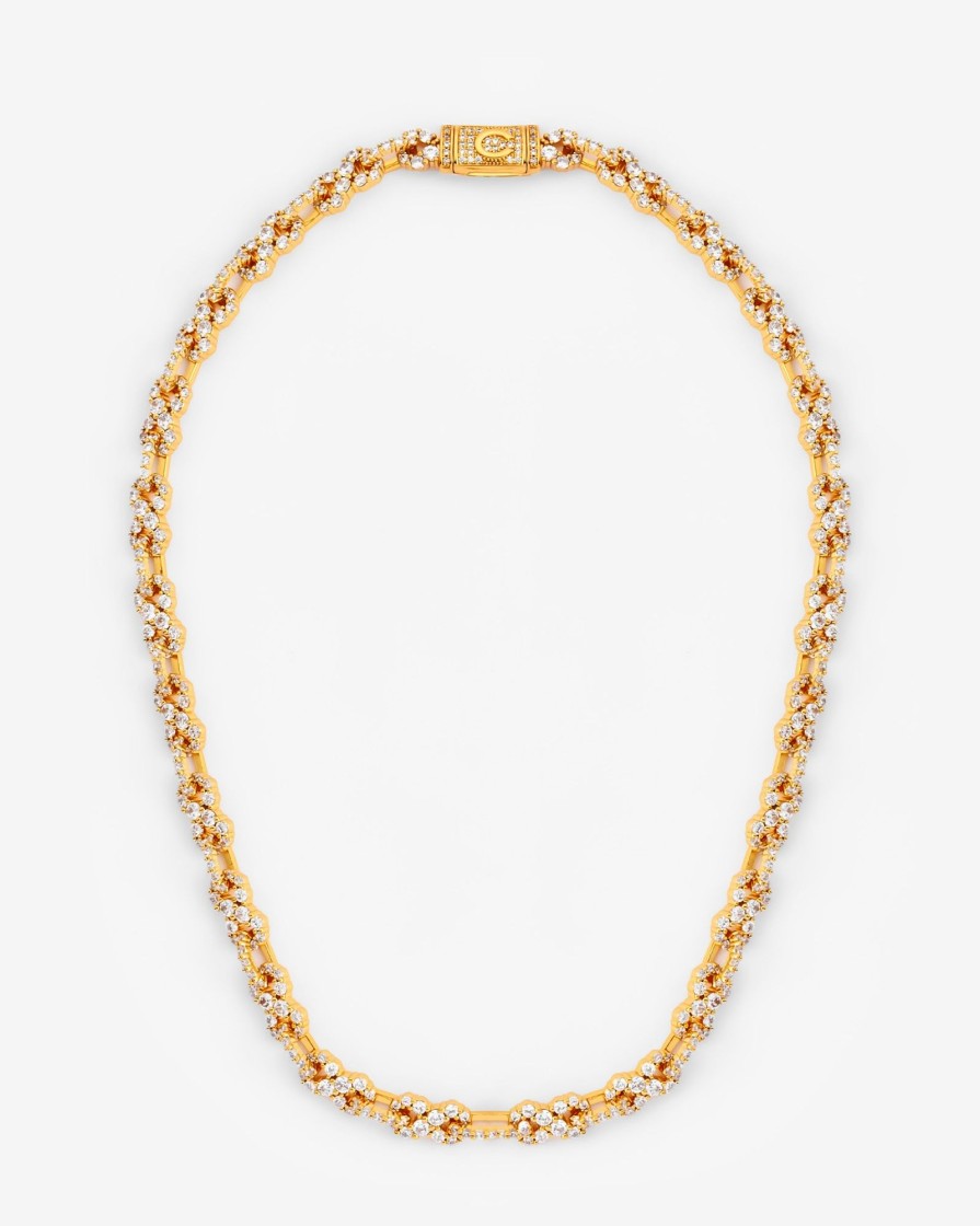 Chains | cernucci Chains 8Mm Iced Infinity Chain - Gold