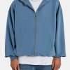 Hoodies & Sweatshirts | cernucci Hoodies & Sweatshirts Oversized Zip Through Hoodie - Steel Blue