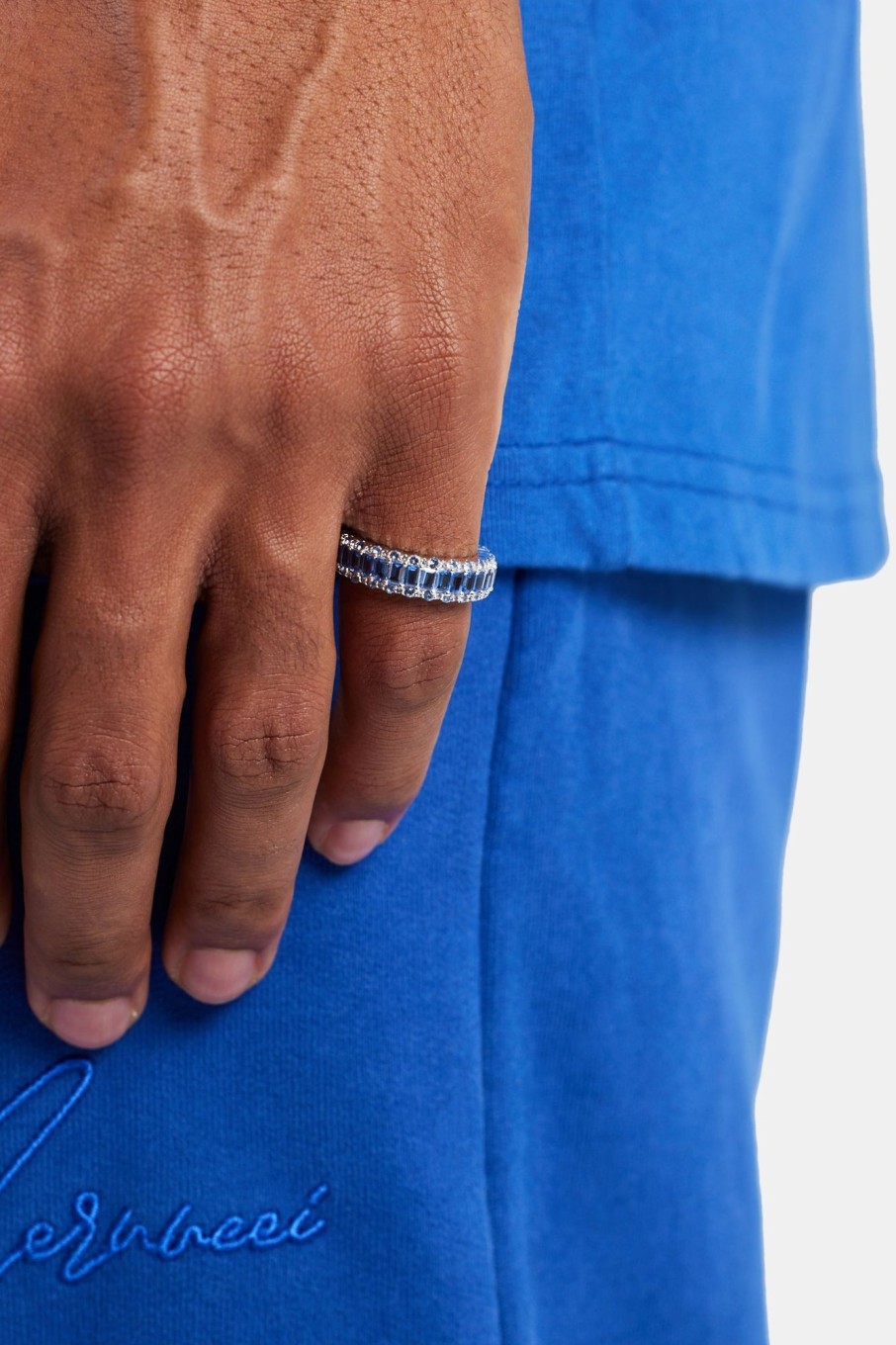 Rings | cernucci Rings Baguette Band Ring - Cobalt