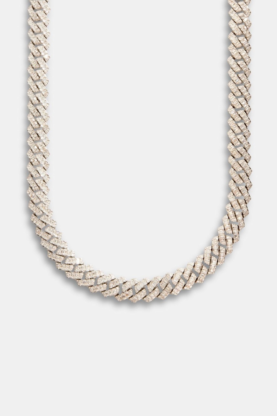 Iced Jewellery | JWL-CHN Iced Jewellery 14Mm Baguette Prong Cuban Choker