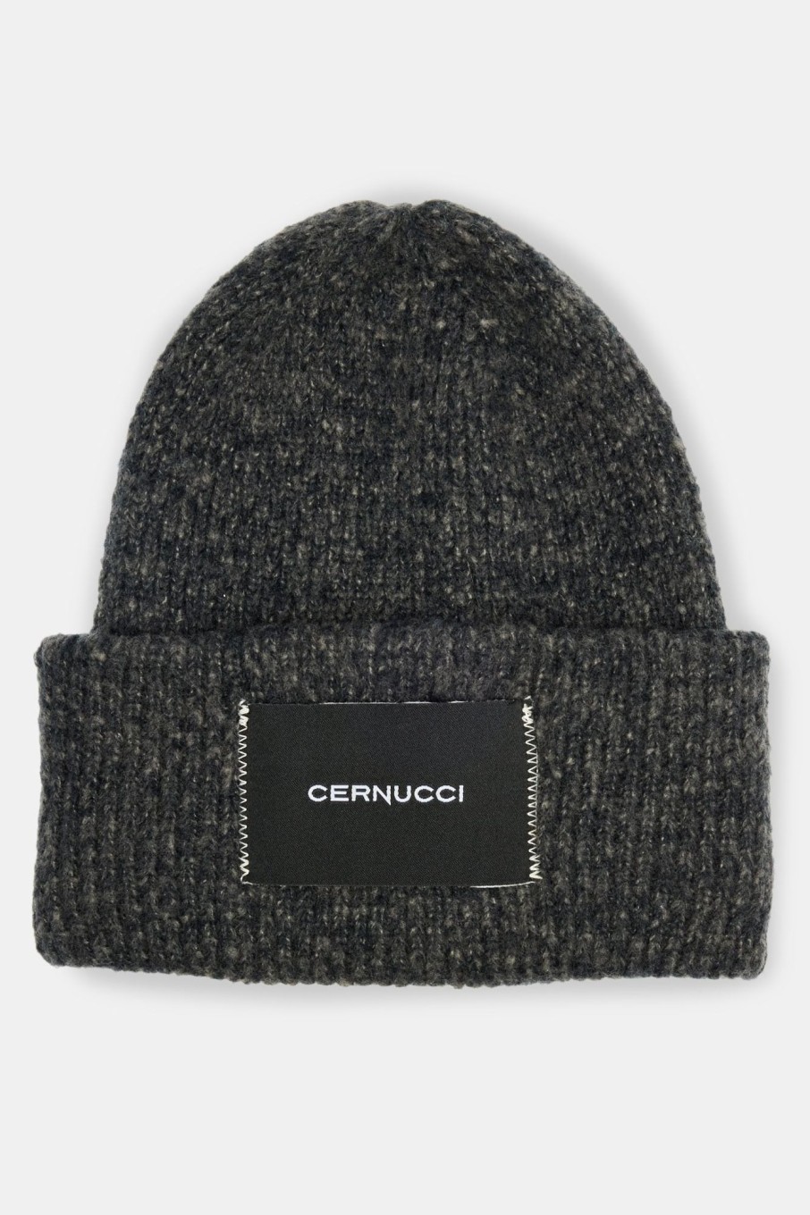 Accessories | CLO-ACC Accessories Cernucci Woven Label Beanie - Black