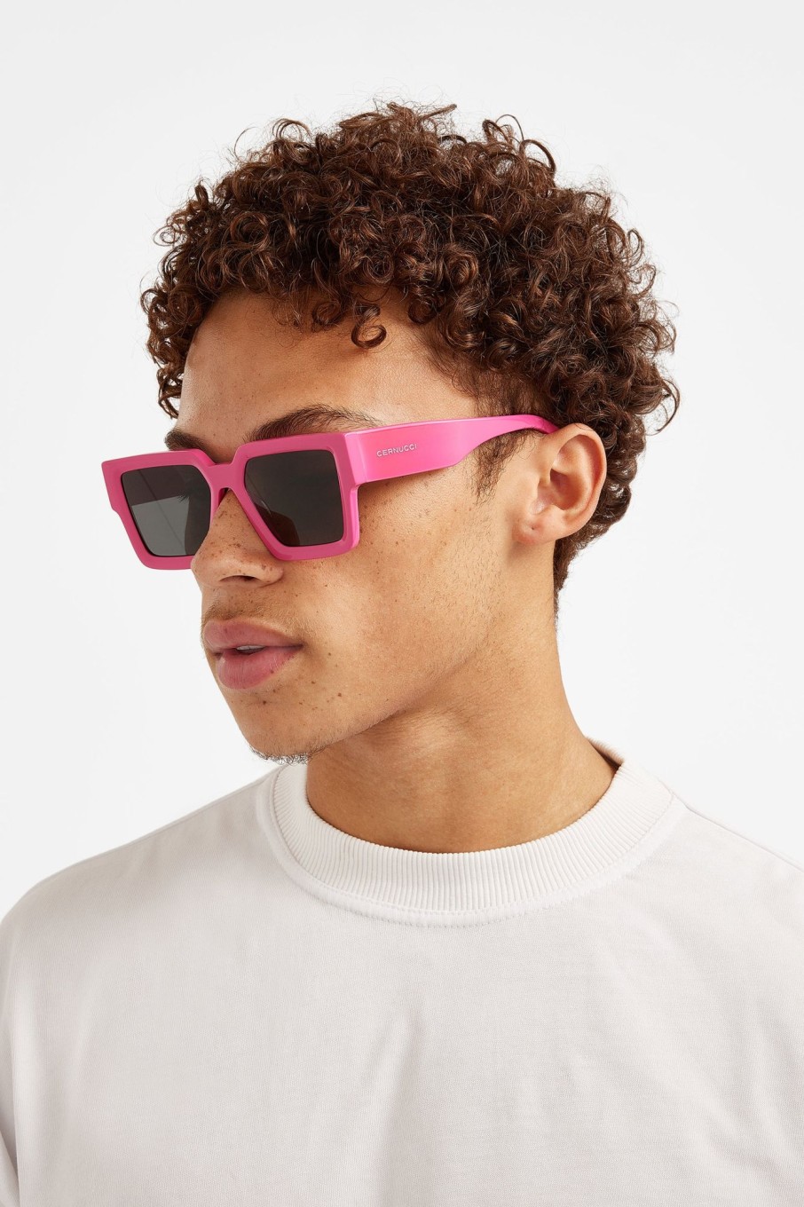 Accessories | CLO-ACC Accessories Oversized Thick Frame Acetate Sunglasses - Hot Pink