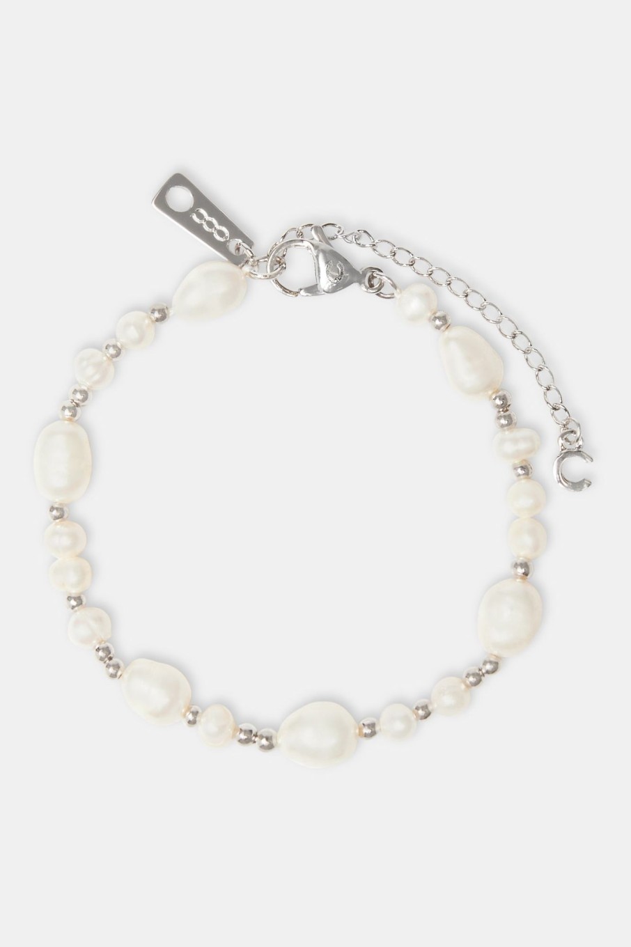 Pearl Necklaces & Bracelets | cernucci Pearl Necklaces & Bracelets Baroque Freshwater Pearl Bracelet - White