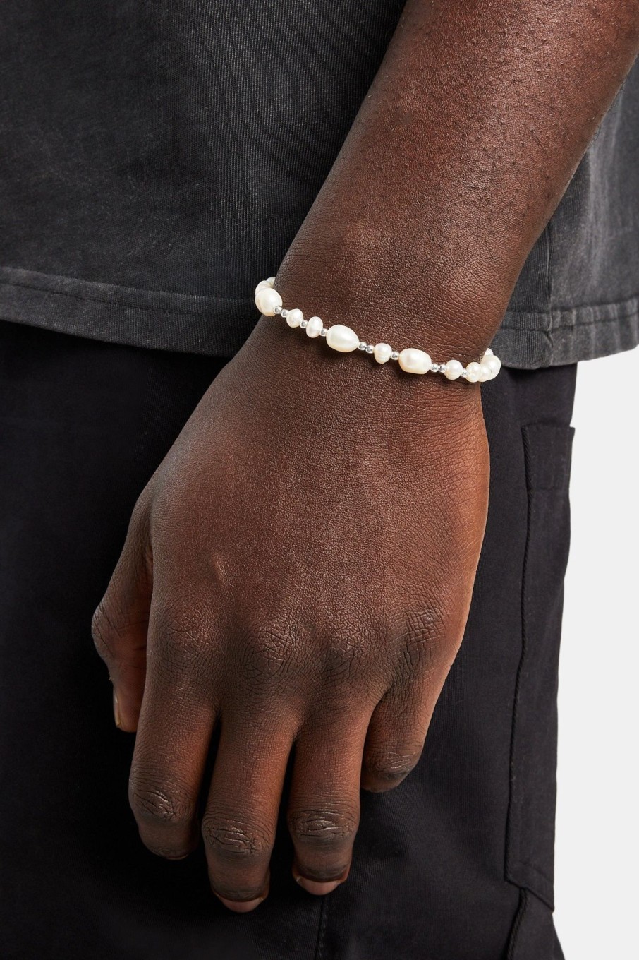 Pearl Necklaces & Bracelets | cernucci Pearl Necklaces & Bracelets Baroque Freshwater Pearl Bracelet - White