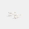 Iced Jewellery | JWL-EAR Iced Jewellery Womens 6Mm Square Cut Stud Earrings