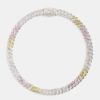 Chokers | JWL-CHN Chokers 10Mm Iced Cz Pastel Ombre Prong Cuban Choker