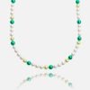 Necklaces | cernucci Necklaces 6Mm Pearl Necklace - Green Alternate