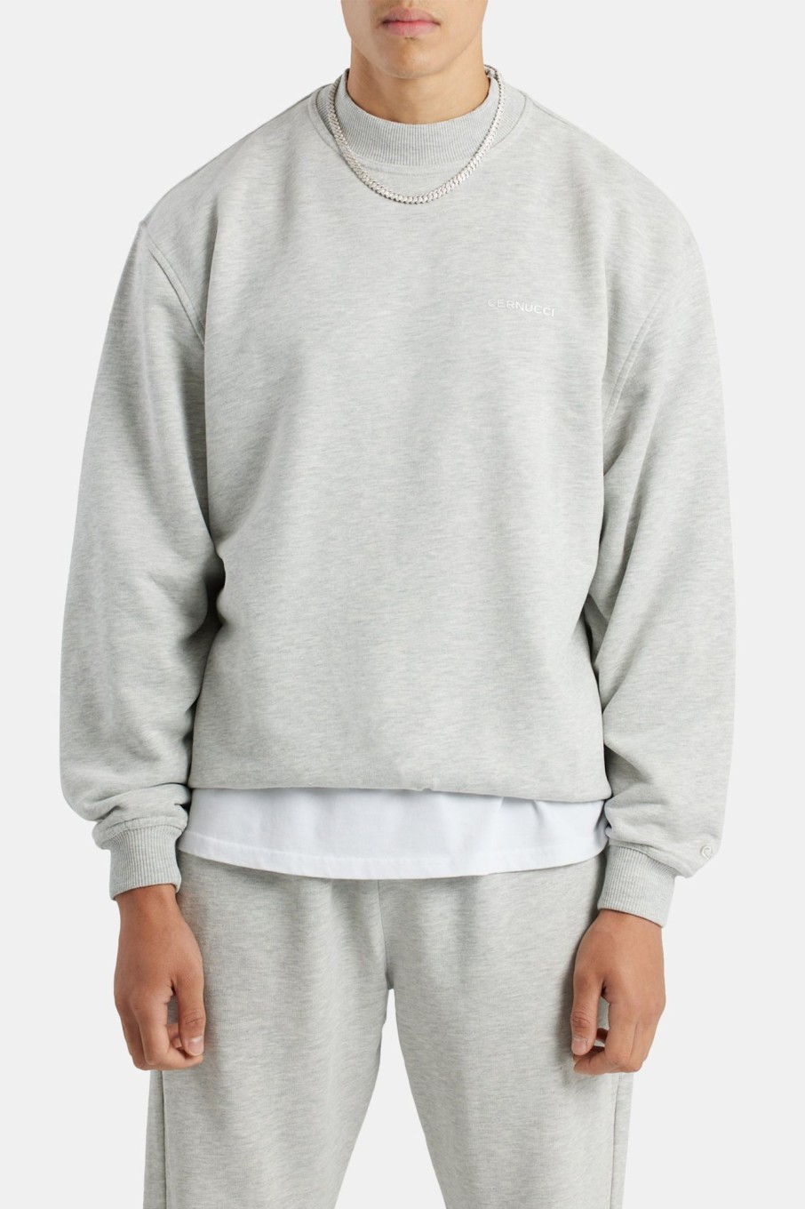 Hoodies & Sweatshirts | cernucci Hoodies & Sweatshirts Cernucci Sweater - Grey Marl