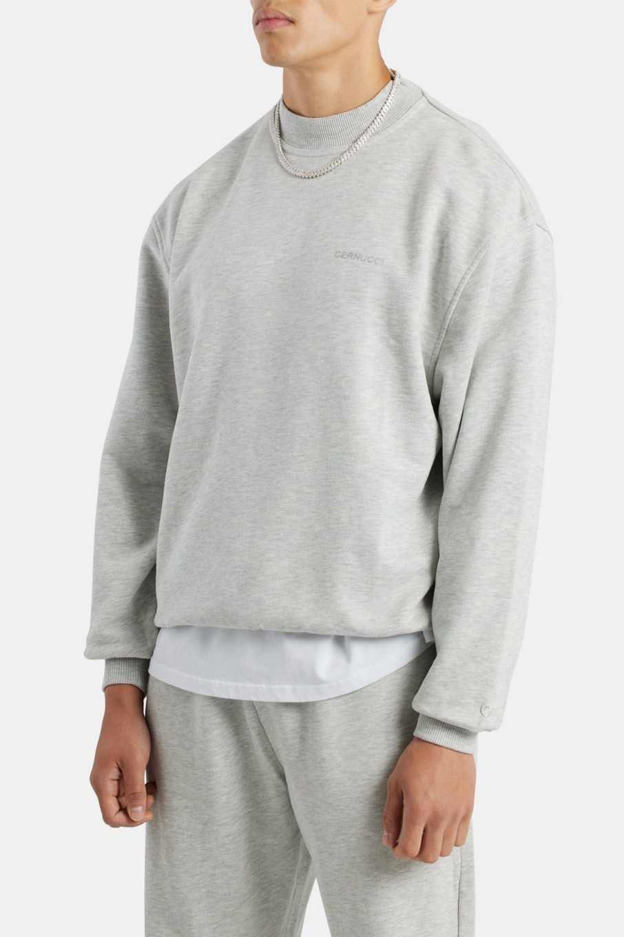 Hoodies & Sweatshirts | cernucci Hoodies & Sweatshirts Cernucci Sweater - Grey Marl