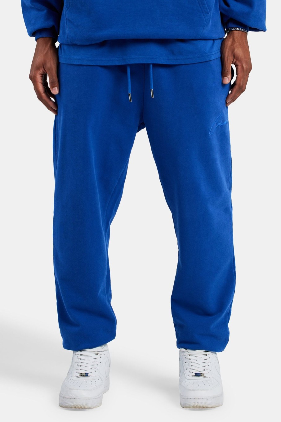 Trousers & Joggers | CLO-BOT-TRO Trousers & Joggers Cernucci Cuffed Jogger - Cobalt