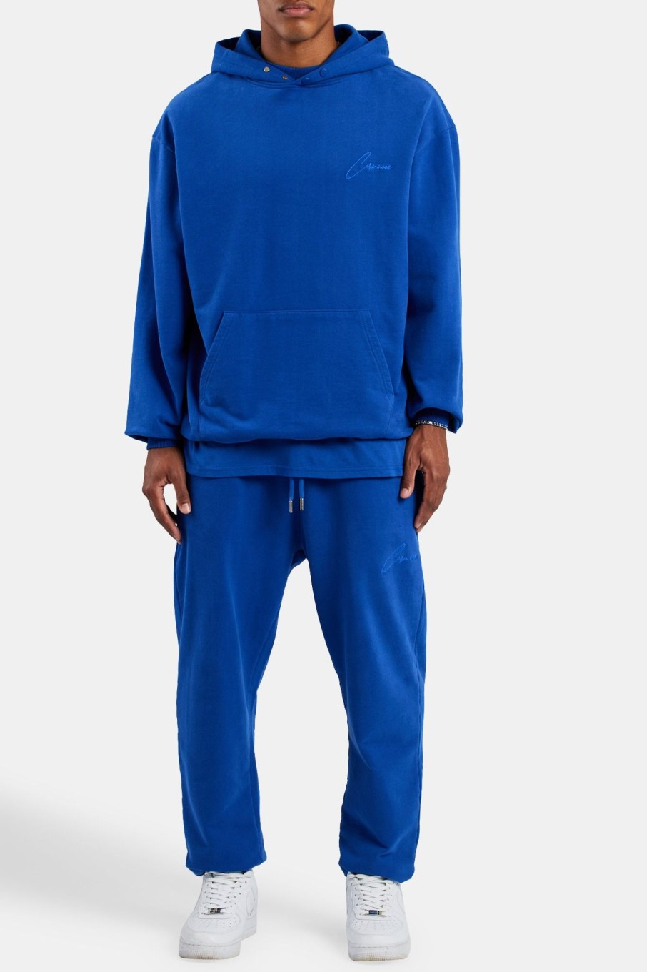 Trousers & Joggers | CLO-BOT-TRO Trousers & Joggers Cernucci Cuffed Jogger - Cobalt