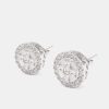 Earrings | JWL-EAR Earrings Round Cluster Stud Earrings - White