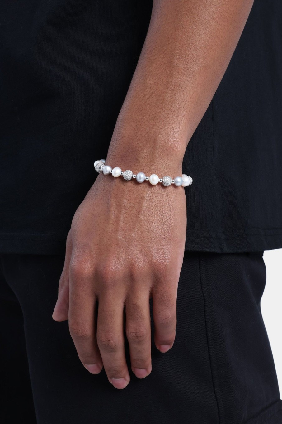 Pearl Necklaces & Bracelets | cernucci Pearl Necklaces & Bracelets Freshwater Pearl Ice Ball Bracelet - White