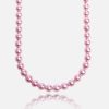 Pearls | JWL-NECK-PRL Pearls 6Mm Beaded Pearl Necklace - Pink