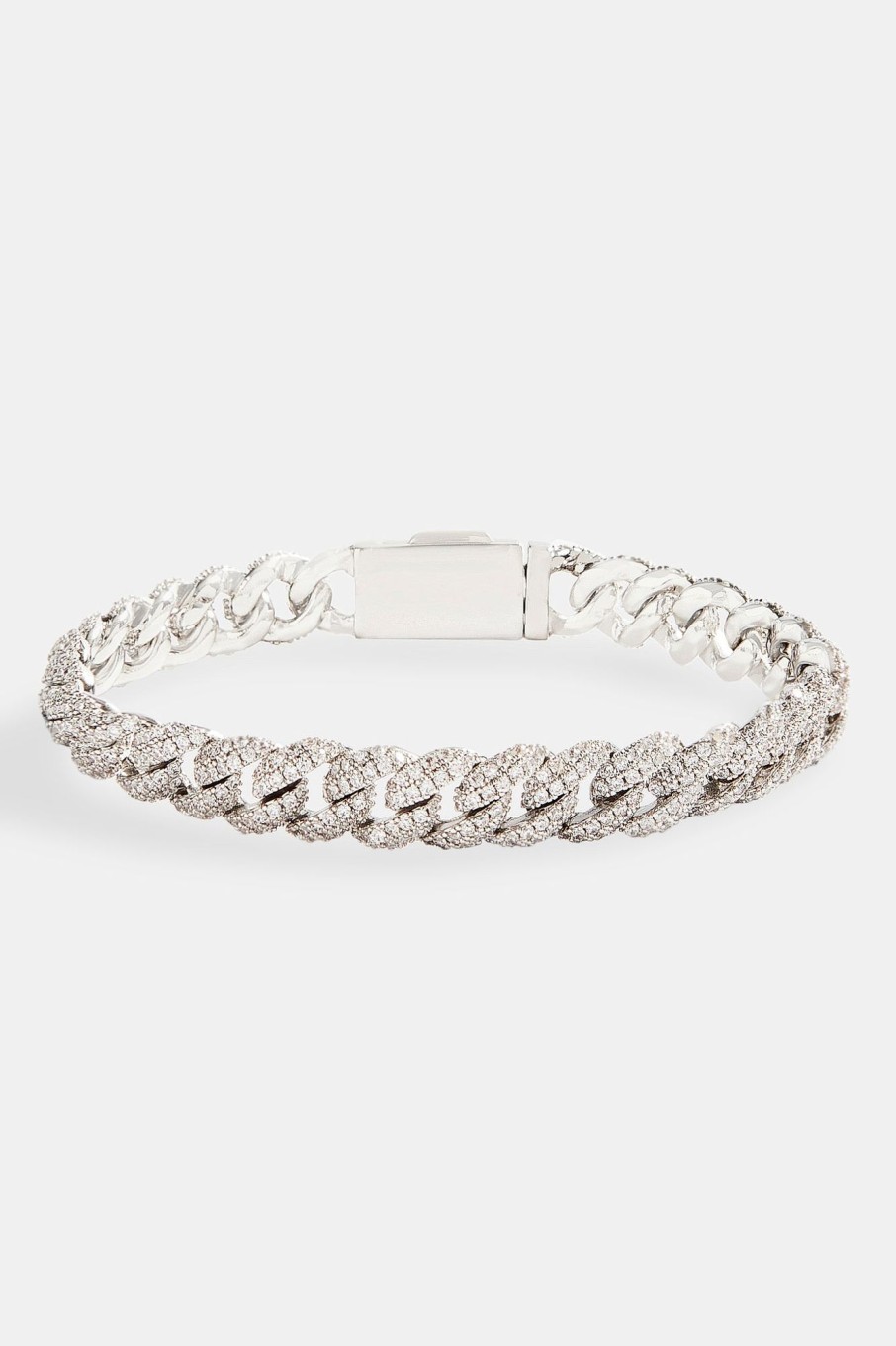 Iced Jewellery | JWL-BRA Iced Jewellery 8Mm Iced Cuban Bracelet