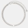 Iced Jewellery | JWL-ANK Iced Jewellery Iced Cz Gem Cuban Anklet - White