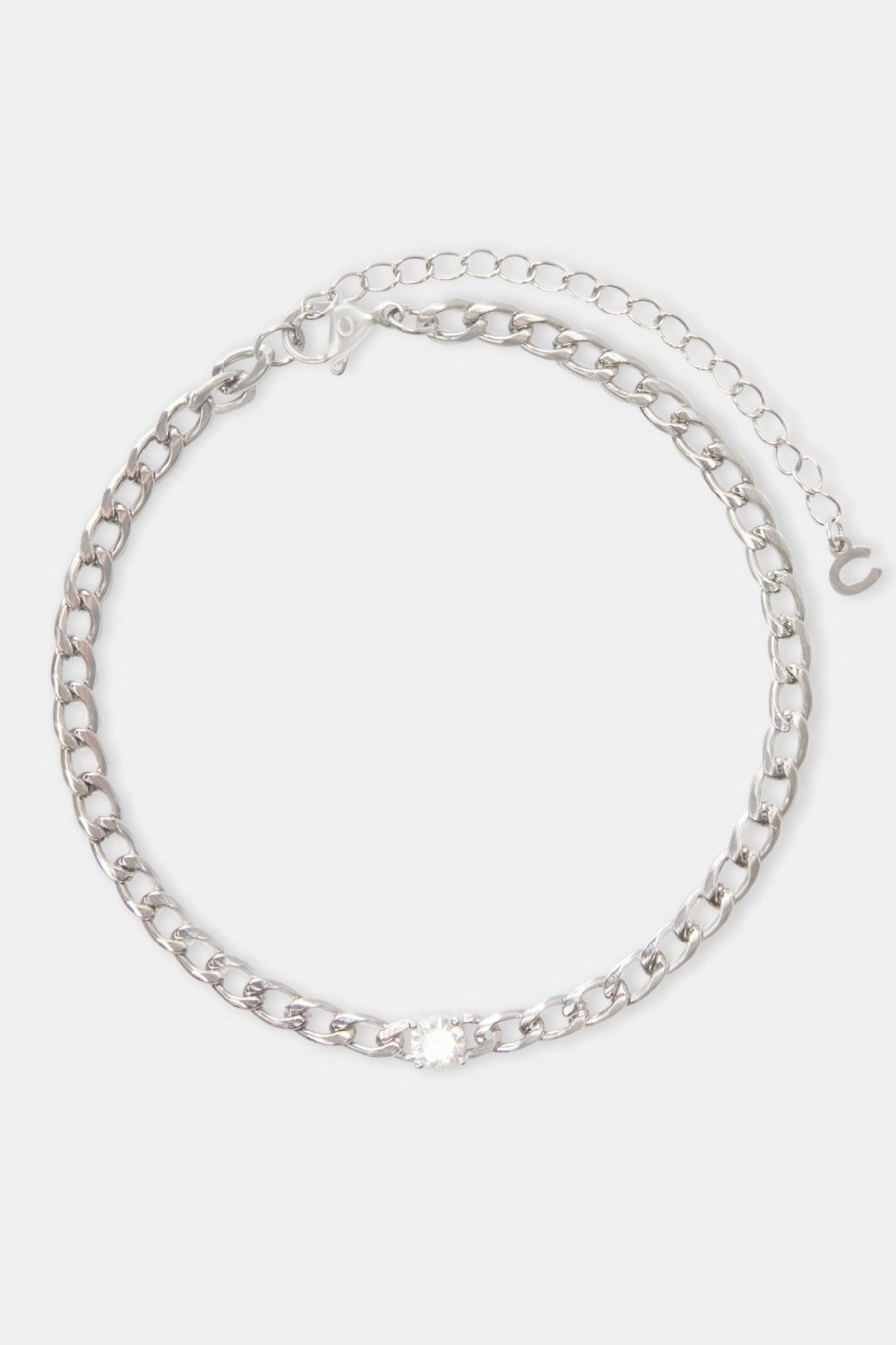 Iced Jewellery | JWL-ANK Iced Jewellery Iced Cz Gem Cuban Anklet - White