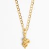 Necklaces | JWL-NECK Necklaces Curb Chain Snake Pendant Necklace - Gold