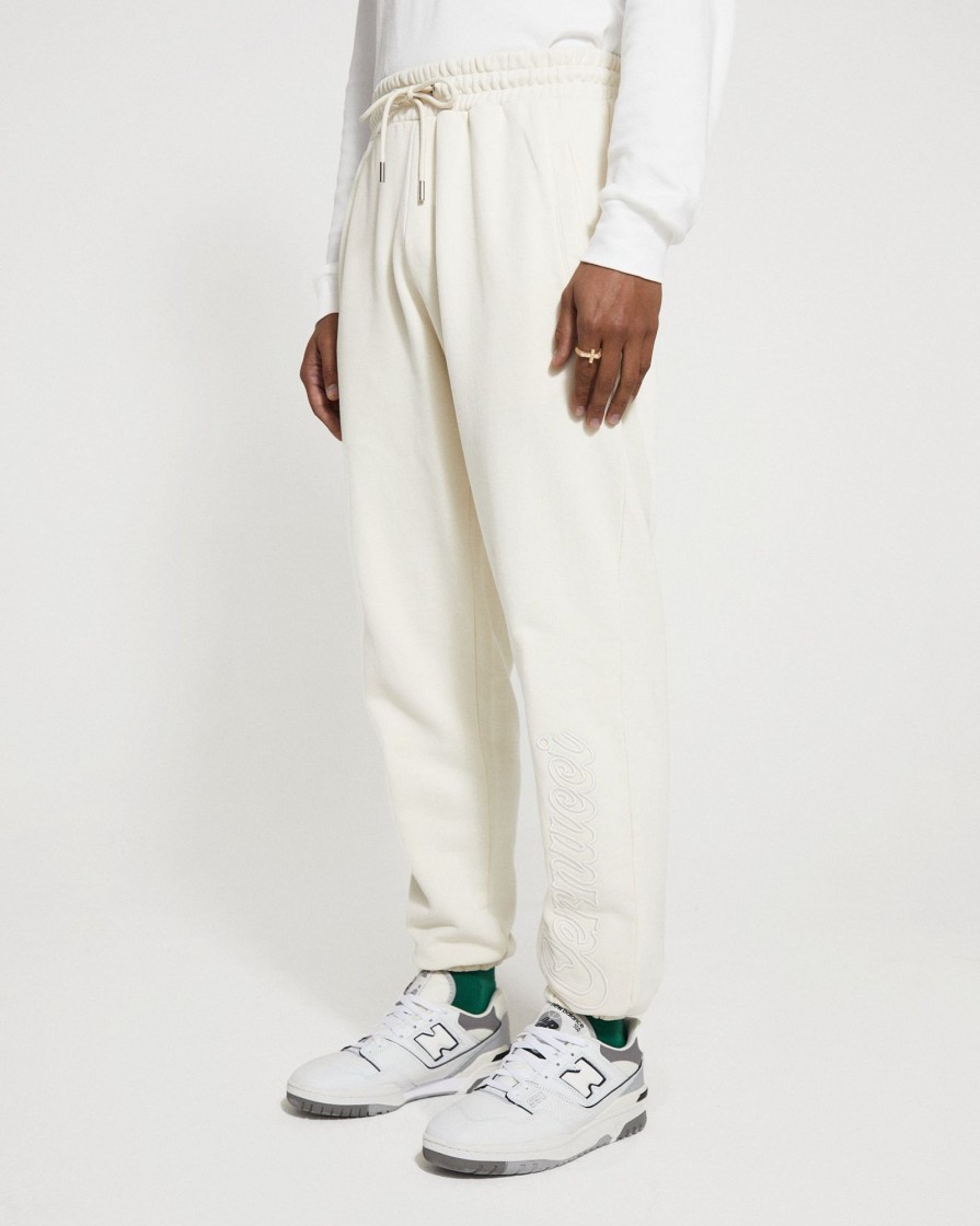 Trousers & Joggers | CLO-BOT-TRO Trousers & Joggers Cernucci Embroidered Jogger - Ecru